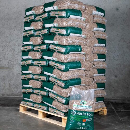 GRANULES 100% RESINEUX EN SACS DE 15KG