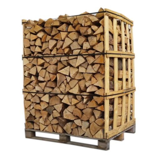 Bois de chauffage – 50 cm – rangé sur palette – 1.8 m3