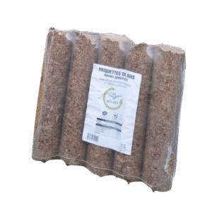 Bûches de bois densifiées
