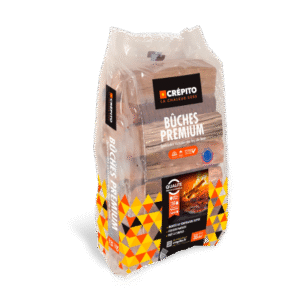 Sac Bûches Premium Crépito 30 cm - spéciales cuisson feu de bois