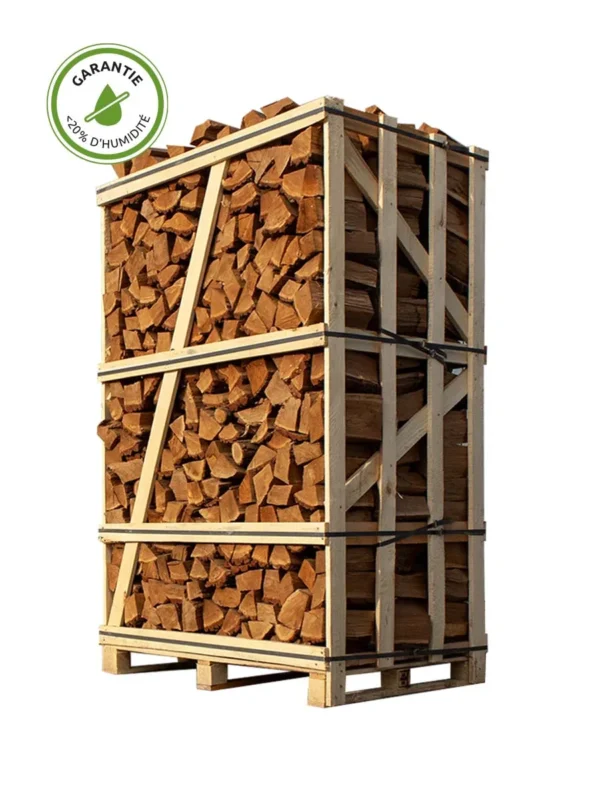 Palette Bois de chauffage chêne 1,8m³ (séché au four)
