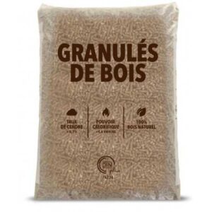 Sac vendu à la palette SUD GRANULÉS de 15 kg de Granulés de Bois DIN + EN PLUS A1